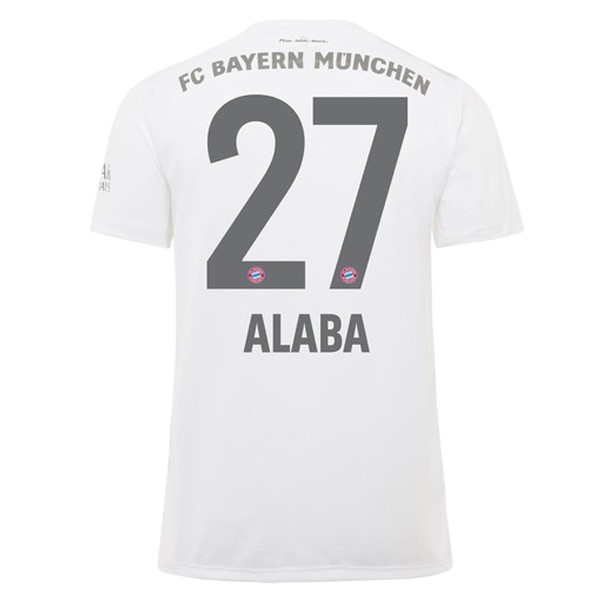 Camiseta Bayern Munich NO.27 Alaba Segunda equipo 2019-20 Blanco